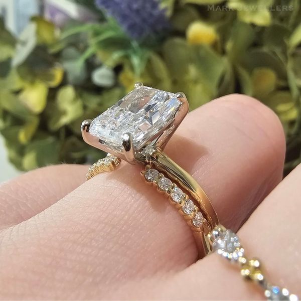 Yellow Gold Diamond Open Shank Ring Image 3 Mark Jewellers La Crosse, WI