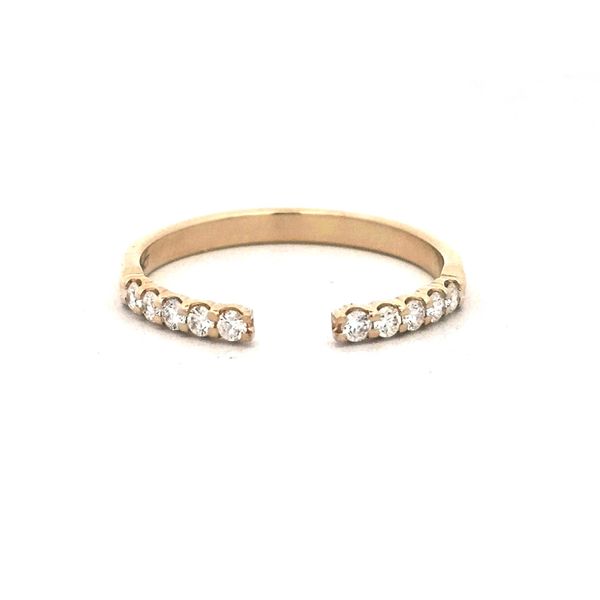 Yellow Gold Diamond Open Shank Ring Mark Jewellers La Crosse, WI