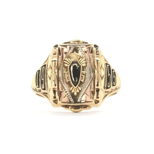 Estate Tri-Color Gold 1955 Class Ring Mark Jewellers La Crosse, WI
