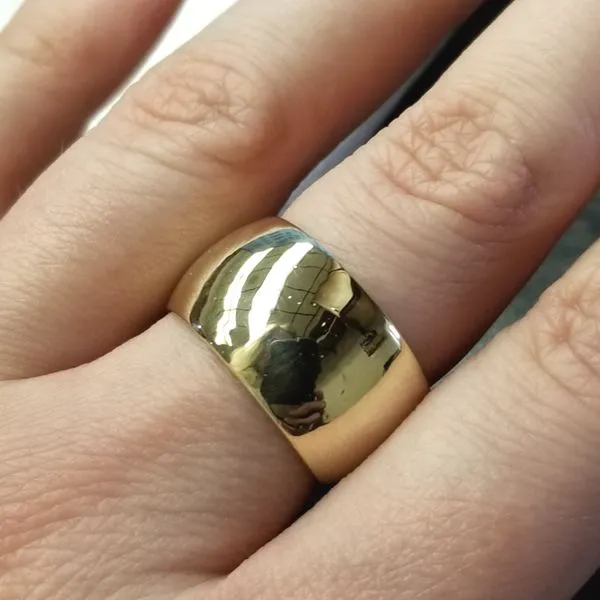 Estate Yellow Gold Domed Ring Image 2 Mark Jewellers La Crosse, WI