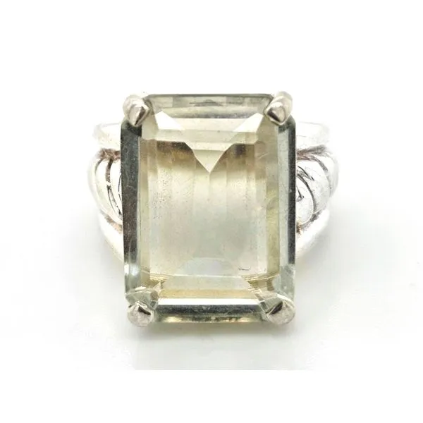 Estate Sterling Green Stone Ring Mark Jewellers La Crosse, WI