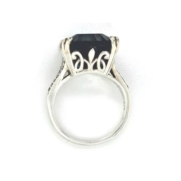 Estate Sterling Blue Stone Ring Image 2 Mark Jewellers La Crosse, WI