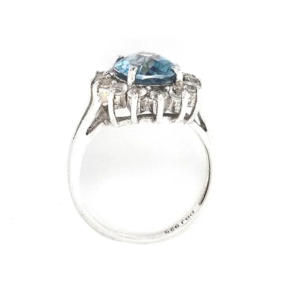 Estate Sterling Blue Stone Ring Image 2 Mark Jewellers La Crosse, WI