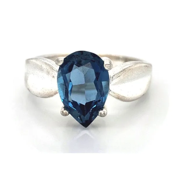 Estate Sterling Blue Stone Ring Mark Jewellers La Crosse, WI