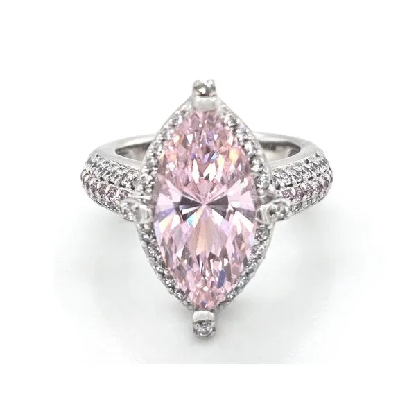 Estate Sterling Pink CZ Ring Mark Jewellers La Crosse, WI