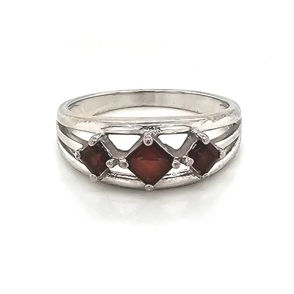 Estate Sterling Red Stone Ring Mark Jewellers La Crosse, WI