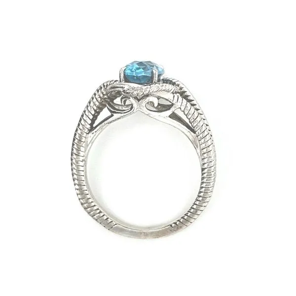 Estate Sterling Blue Stone Ring Image 3 Mark Jewellers La Crosse, WI