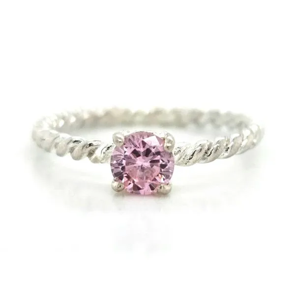 Estate Sterling Pink CZ Ring Mark Jewellers La Crosse, WI