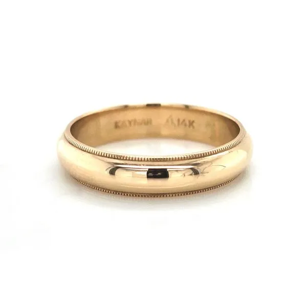 Estate Yellow Gold Milgrain Edge Ring Mark Jewellers La Crosse, WI