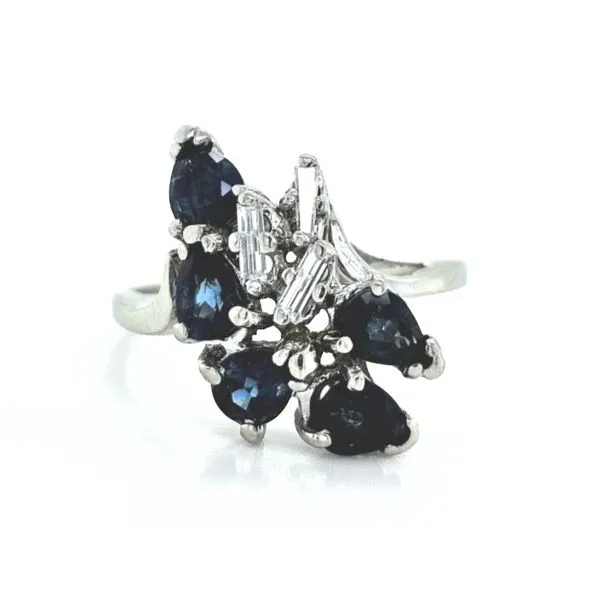 Estate White Gold Sapphire & Diamond Ring Mark Jewellers La Crosse, WI