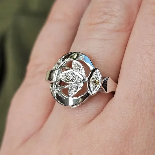 Estate White Gold Diamond Ring Image 3 Mark Jewellers La Crosse, WI