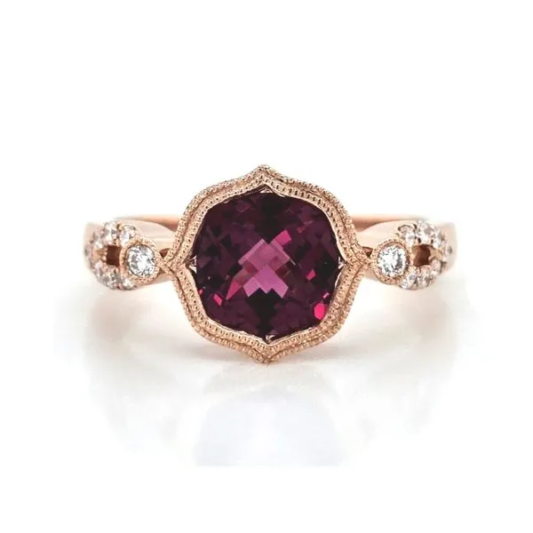 Estate Rose Gold Pink Stone Ring Mark Jewellers La Crosse, WI