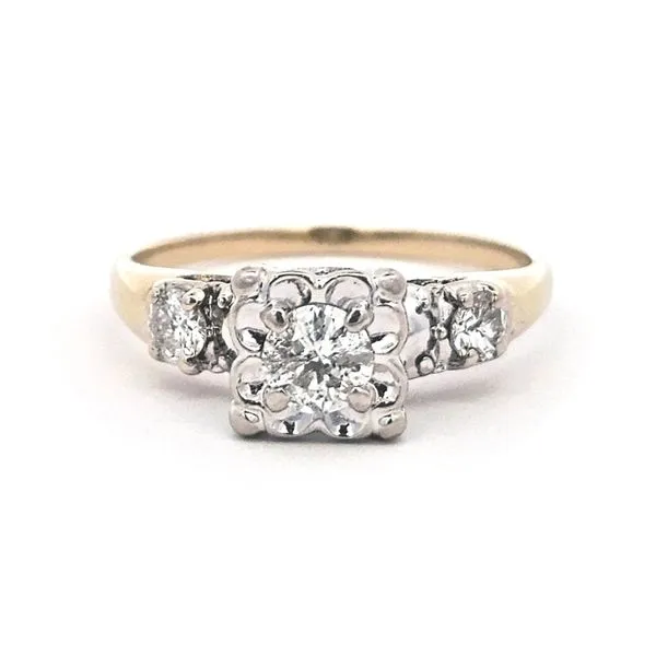 Estate Two Tone Gold Diamond Ring Mark Jewellers La Crosse, WI