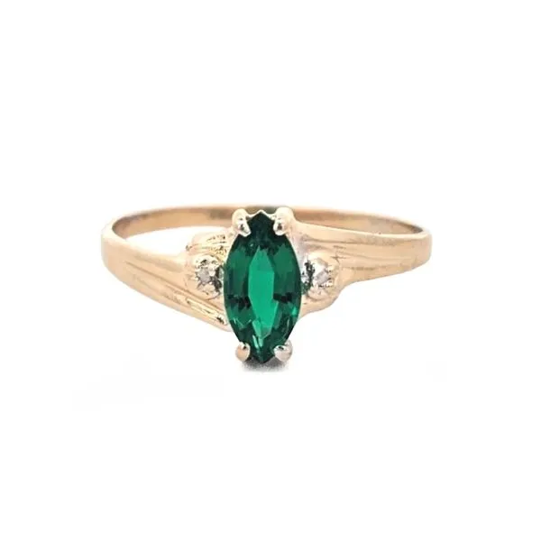Estate Yellow Gold Green Stone Ring Mark Jewellers La Crosse, WI