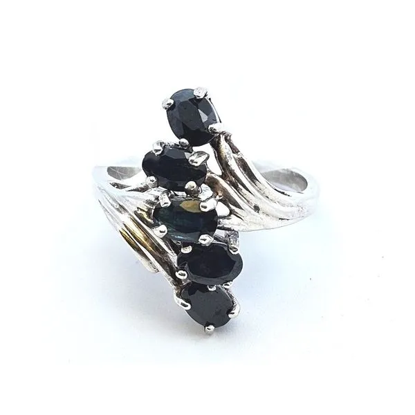 Estate Sterling Blue Stone Freeform Ring Mark Jewellers La Crosse, WI