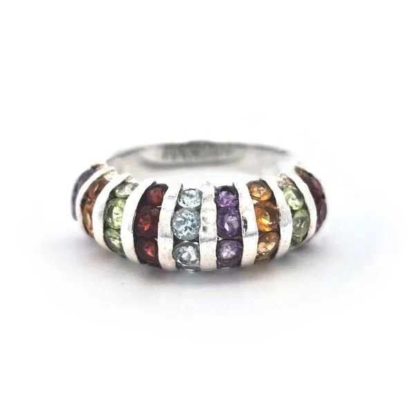 Estate Sterling Multi-Color Stone Band Mark Jewellers La Crosse, WI