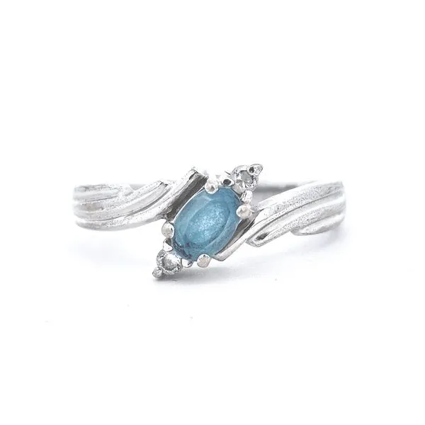 Estate Sterling Blue Stone Ring Mark Jewellers La Crosse, WI