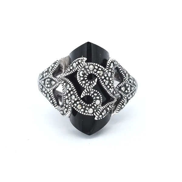 Estate Sterling Filigree Marcasite Ring Mark Jewellers La Crosse, WI