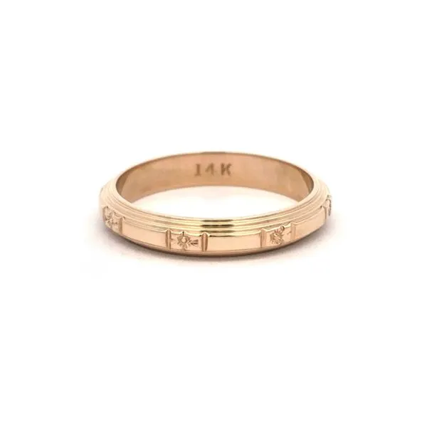 Estate Yellow Gold Floral Band Mark Jewellers La Crosse, WI