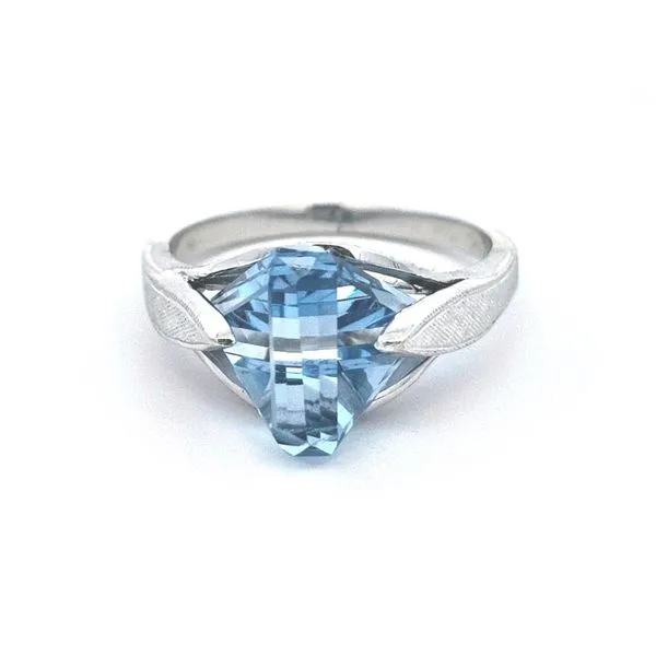 Estate White Gold Blue Stone Ring Mark Jewellers La Crosse, WI