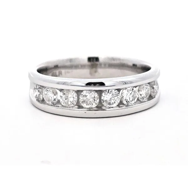 Estate White Gold Diamond Channel Band Mark Jewellers La Crosse, WI
