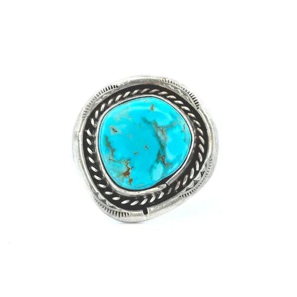 Estate Sterling Synthetic Turquoise Ring Mark Jewellers La Crosse, WI
