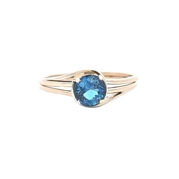 Estate Yellow Gold Blue Stone Ring Mark Jewellers La Crosse, WI
