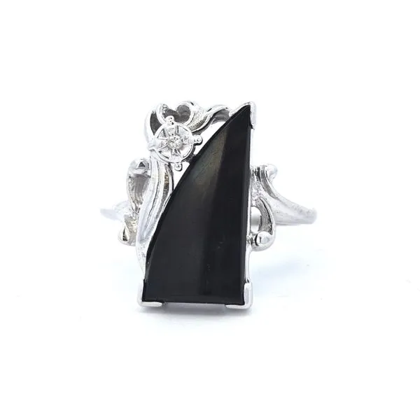 Estate White Gold Black Onyx Ring Mark Jewellers La Crosse, WI
