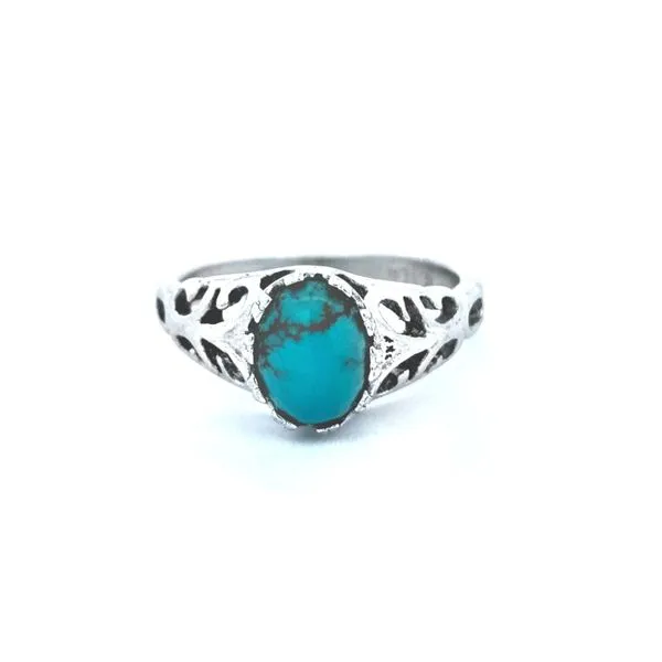 Estate Sterling Synthetic Turquoise Ring Mark Jewellers La Crosse, WI