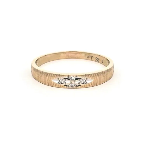 Estate Two Tone Gold Diamond Band Mark Jewellers La Crosse, WI
