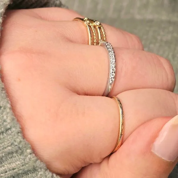 Estate White Gold Diamond Band Image 2 Mark Jewellers La Crosse, WI