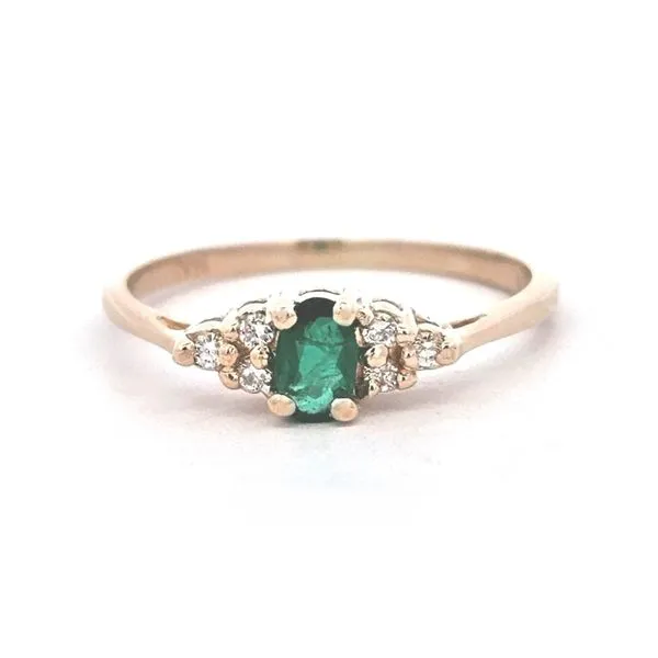 Estate Yellow Gold Green Stone Ring Mark Jewellers La Crosse, WI