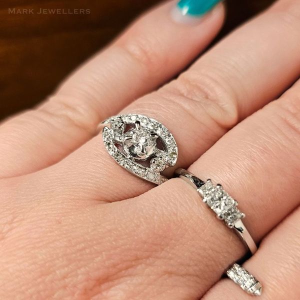 Estate White Gold Diamond Ring Image 3 Mark Jewellers La Crosse, WI