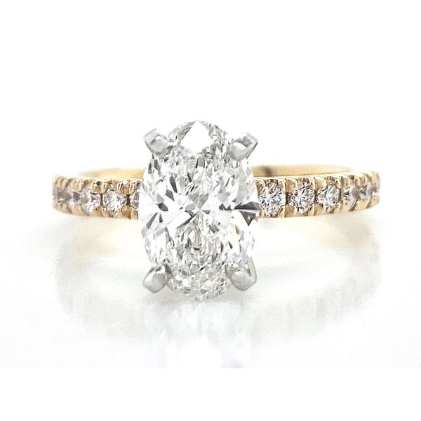 Estate Yellow Gold Lab Grown Diamond Engagement Ring Mark Jewellers La Crosse, WI