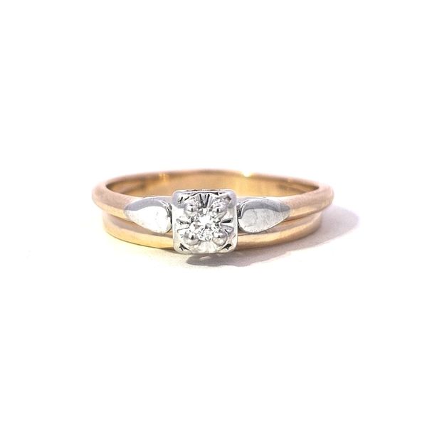 Estate Yellow Gold Diamond Wedding Set Mark Jewellers La Crosse, WI