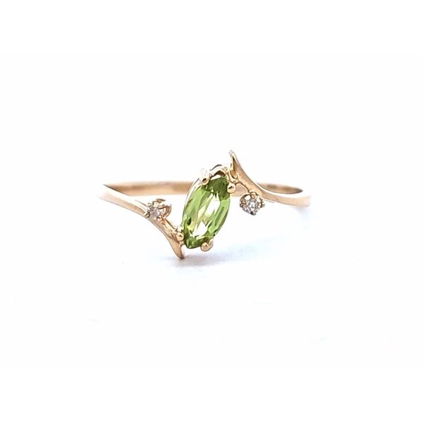 Estate Yellow Gold Green Stone Ring Mark Jewellers La Crosse, WI