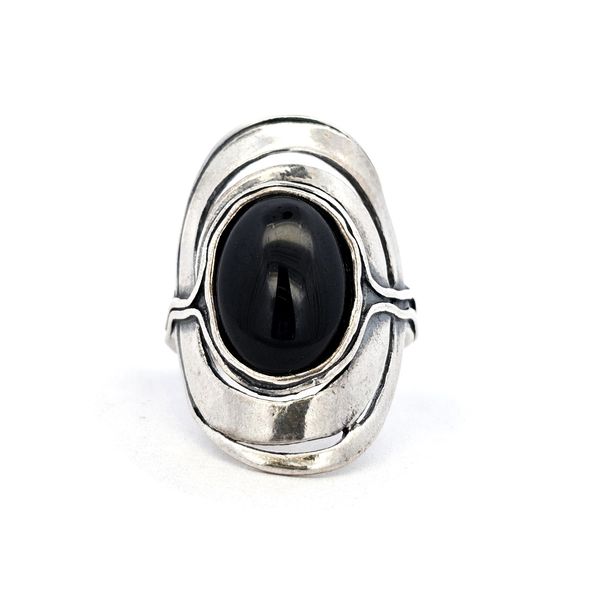 Estate Sterling Black Stone Ring Mark Jewellers La Crosse, WI