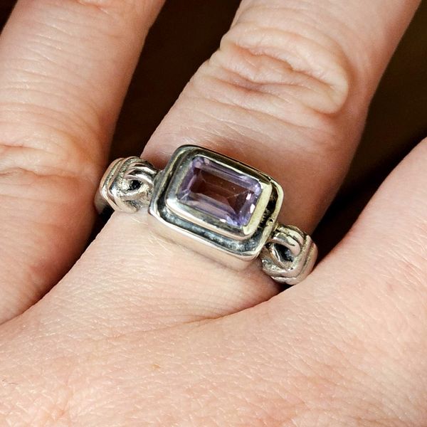 Estate Sterling Purple Stone Ring Image 2 Mark Jewellers La Crosse, WI
