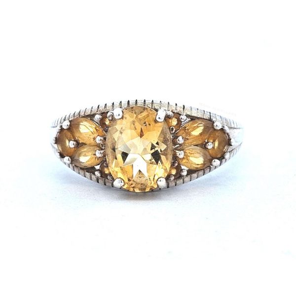 Estate Sterling Orange Stone Ring Mark Jewellers La Crosse, WI