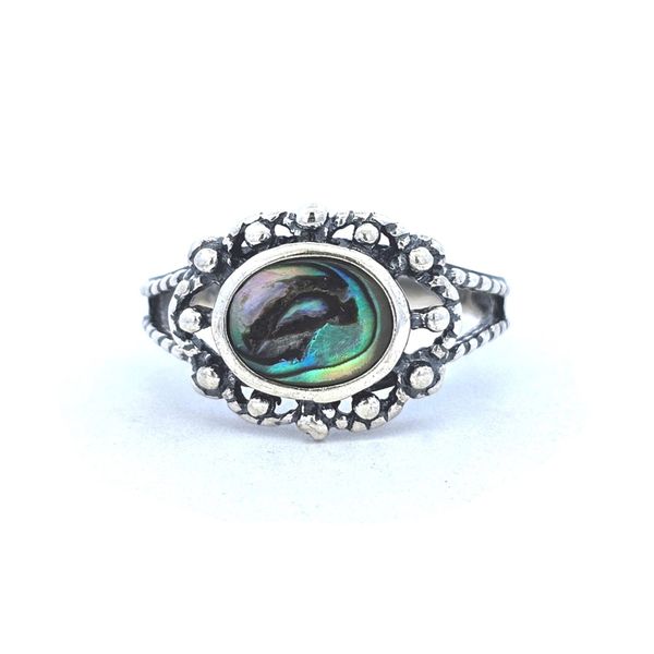 Estate Sterling Abalone Shell Ring Mark Jewellers La Crosse, WI
