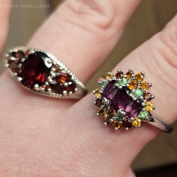 Estate Sterling Multi-Color Ring Image 2 Mark Jewellers La Crosse, WI