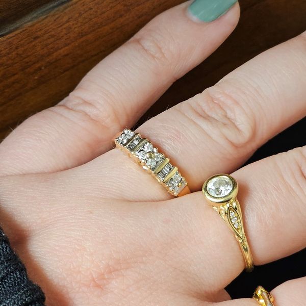 Estate Yellow Gold Diamond Ring Image 3 Mark Jewellers La Crosse, WI