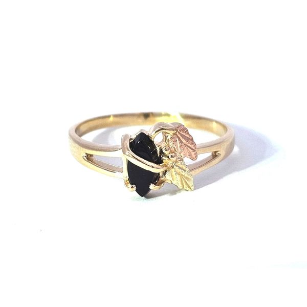Estate Yellow Gold Black Stone Ring Mark Jewellers La Crosse, WI