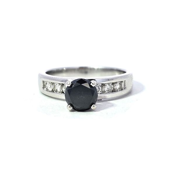 Estate White Gold Black Diamond Ring Mark Jewellers La Crosse, WI