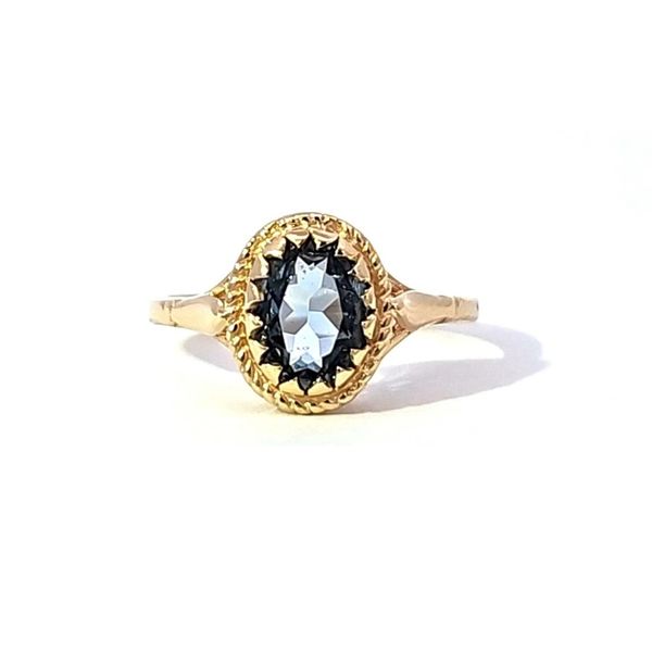 Estate Yellow Gold Blue Stone Ring Mark Jewellers La Crosse, WI