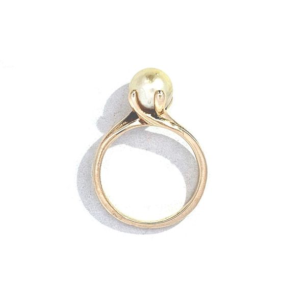 Estate Yellow Gold Synthetic Pearl Ring Image 2 Mark Jewellers La Crosse, WI