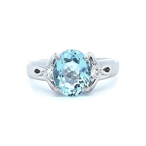 Estate Platinum Blue Stone Ring Mark Jewellers La Crosse, WI