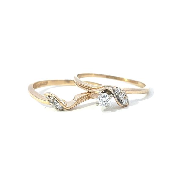 Estate Two Tone Gold Wedding Set Mark Jewellers La Crosse, WI