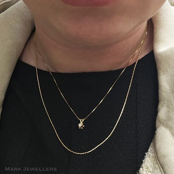 Estate Yellow Gold Diamond Pendant Image 2 Mark Jewellers La Crosse, WI