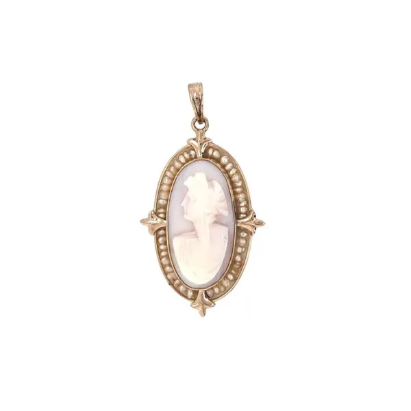 Estate Yellow Gold Cameo Pendant Mark Jewellers La Crosse, WI
